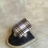 Touareg ebony ring handmade silver ,ebony touareg ring silver