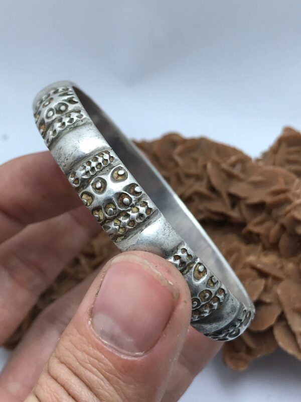 Berber bohemian hippie style silvre cuff or vintage ethnic style,haut atlas bracelet silver