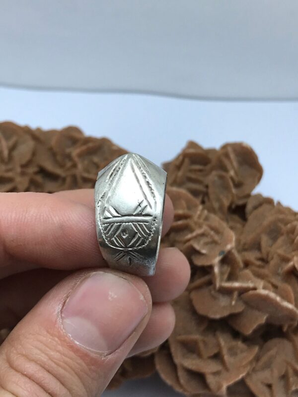 berber ring ait atta morocco, silver old berber ring 1940s