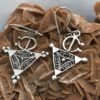 boucles d'oreille fibule berber argent,ethnique bijoux,berbère bijoux,touareg bijoux , berber fibule earrings