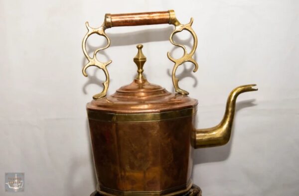 img_7135 Samovar Antique en Laiton Mauresque et Cuivre : Service à Thé Marocain