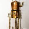 img_7136 Samovar Antique en Laiton Mauresque et Cuivre : Service à Thé Marocain