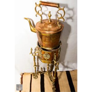 Samovar Antique en Laiton Mauresque et Cuivre : Service à Thé Marocain
