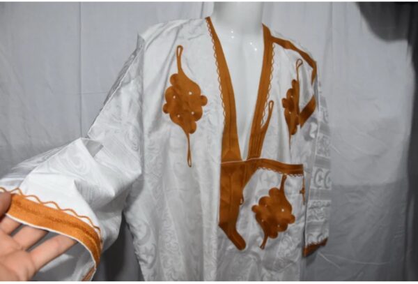 img_7261 Djellaba touareg fait main, robe touareg en coton, two pieces djellaba